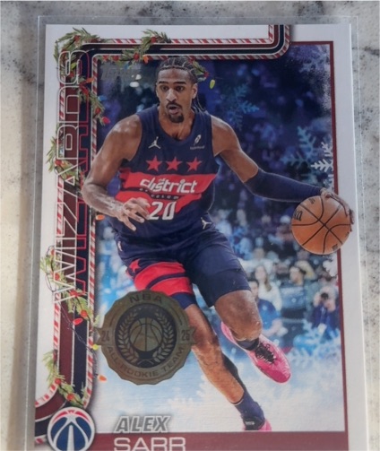 2025-26 Topps Holiday #96 Alex Sarr — front