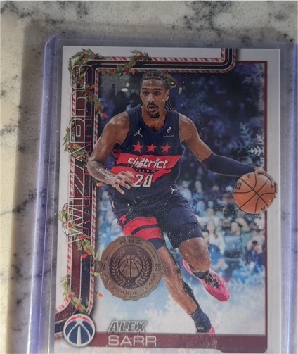 2025-26 Topps Holiday #H75 Alex Sarr — front