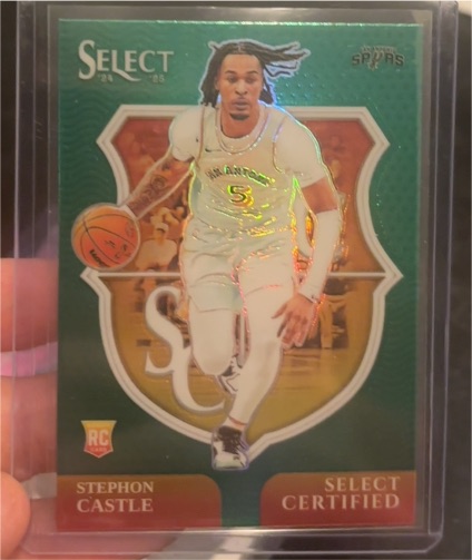 2024-25 Panini Select #19 Stephon Castle Select Certified — front