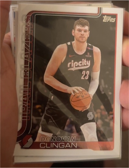 2025-26 Topps #126 Donovan Clingan — front