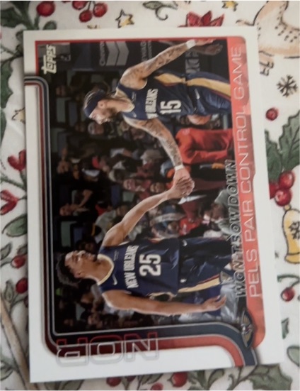 2025-26 Topps #299 Won't Bow Down: Pels Pair Control Game — front