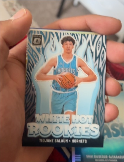 2024-25 Panini Donruss Optic #3 Tidjane Salaun White Hot Rookies — front