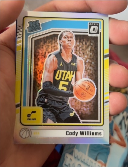 2024-25 Panini Donruss Optic #298 Cody Williams — front