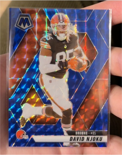 2020 Panini Mosaic #85 David Njoku — front