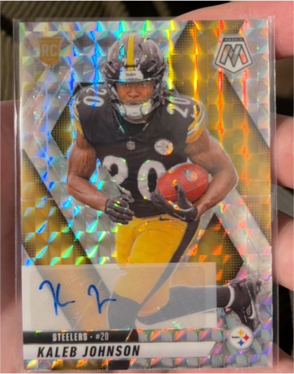2025 Panini Mosaic #315 Kaleb Johnson — front