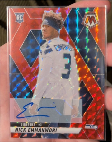 2022 Panini Mosaic #Nick Emmanwori Rookie Card — front
