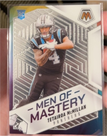 2025 Panini Mosaic #19 Tetairoa McMillan Men of Mastery — front