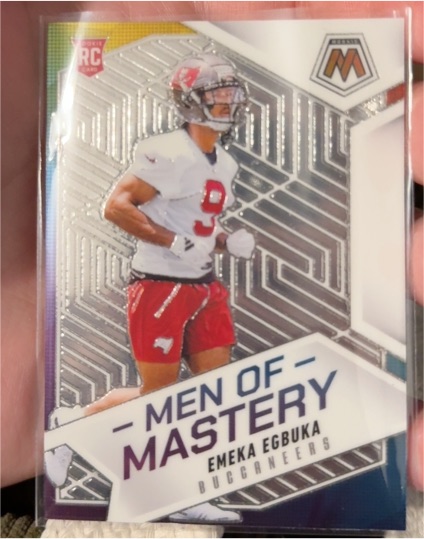 2025 Panini Mosaic Men of Mastery #15 Emeka Egbuka — front