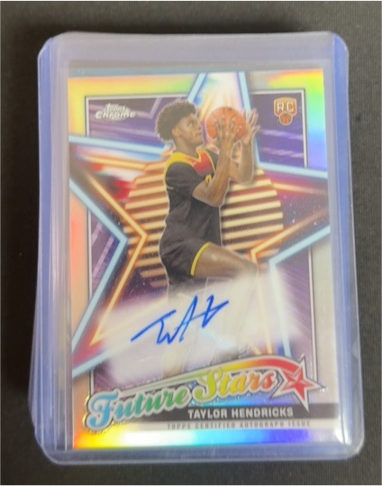 2023-24 Topps Chrome #FSA-TH Taylor Hendricks Future Stars Autograph Rookie Card — front