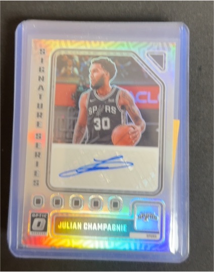 2023-24 Panini Donruss Optic Signature Series #SS-CMP Julian Champagnie — front