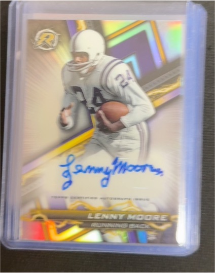 2023 Topps Composite Resurgence Signatures #RA-LM Lenny Moore — front