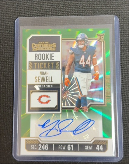 2023 Panini Contenders #162 Noah Sewell Rookie Ticket — front