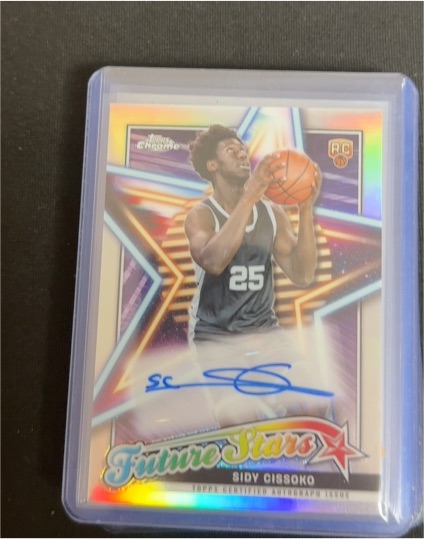 2023-24 Topps Chrome #FSA-SC Sidy Cissoko Future Stars Autograph Rookie Card — front