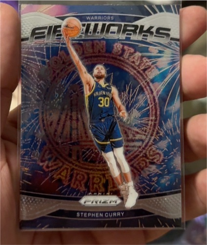 2024-25 Panini Prizm #20 Stephen Curry Fireworks — front