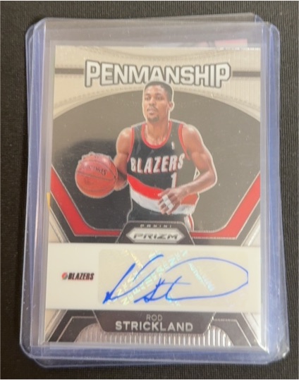 2023-24 Panini Prizm Penmanship #PNM-ROD Rod Strickland — front