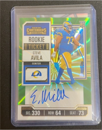 2023 Panini Contenders #155 Steve Avila Rookie Ticket — front
