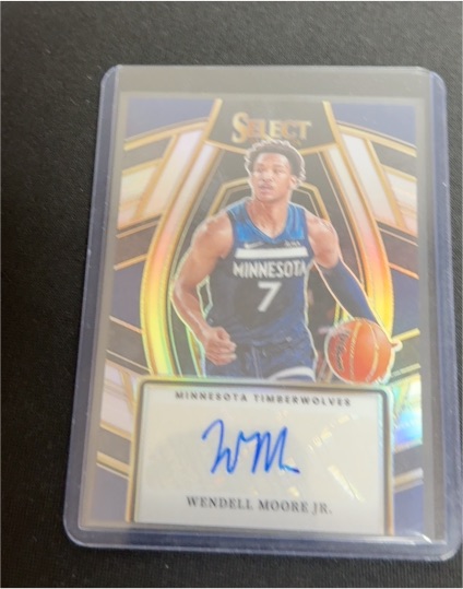 2023-24 Panini Select Signature Selections #SSS-WMJ Wendell Moore Jr. — front