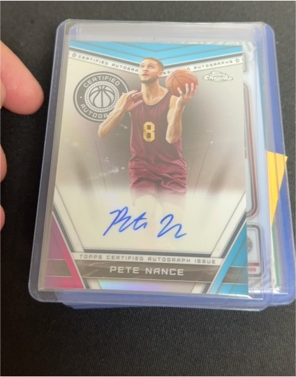 2023-24 Topps Chrome Certified Autographs #CA-PN Pete Nance — front