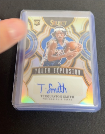 2023-24 Panini Select #YE-SMI Terquavion Smith Youth Explosion Auto — front