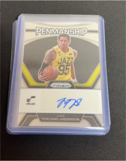 2023-24 Panini Prizm #PNM-JTA Juan Toscano-Anderson Penmanship Auto — front