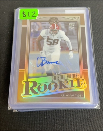 2021 Panini Legacy Christian Barmore Rookie Auto — front