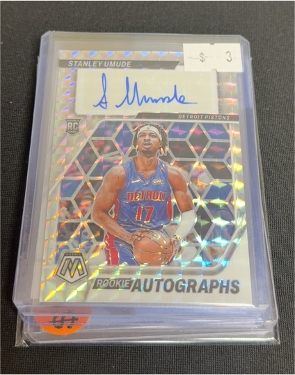 2023-24 Panini Mosaic Rookie Autographs #RA-SU Stanley Umude — front