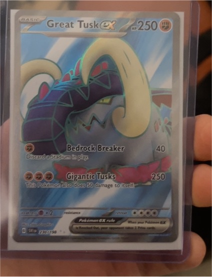 2023 Pokémon Scarlet & Violet #230 Great Tusk ex — front