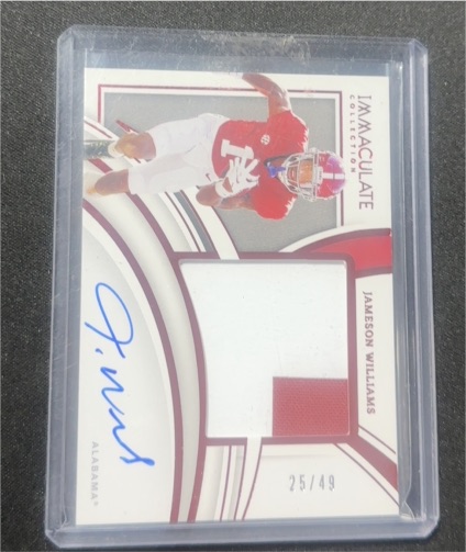 2022 Panini Immaculate Collegiate #35 Jameson Williams — front