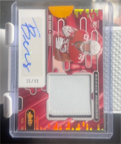 2024 Panini Absolute Rookie Premiere Materials #RPM-BH Breece Hall — front