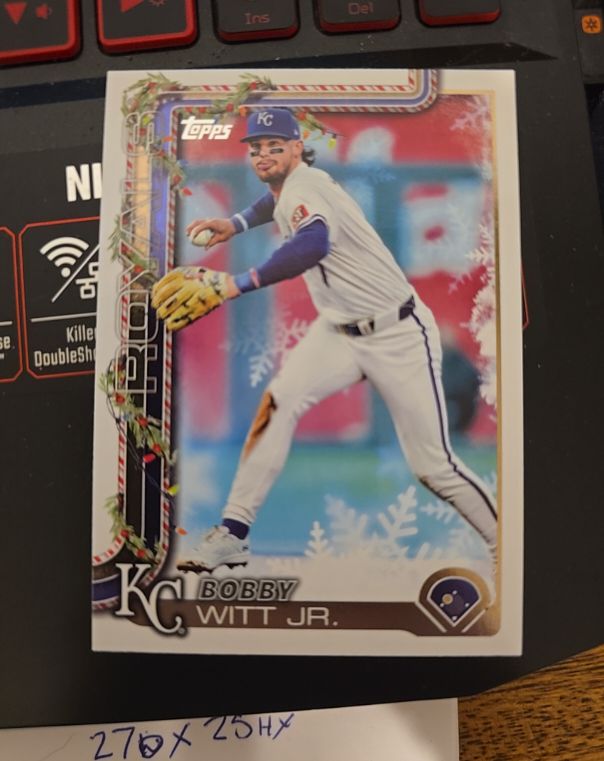 2025 Topps Holiday #H100 Bobby Witt Jr. — front