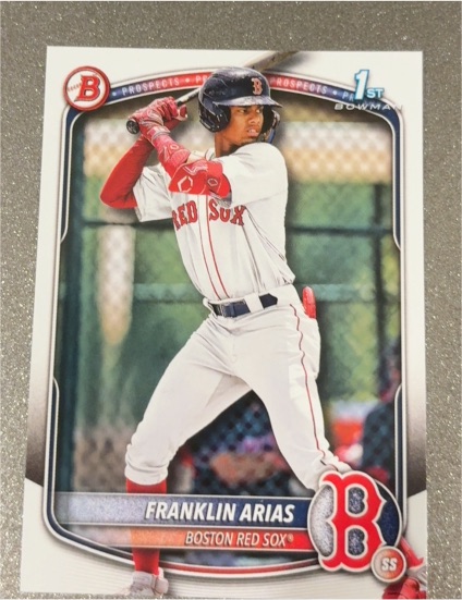 2025 Bowman #BP-67 Franklin Arias Boston Red Sox — front