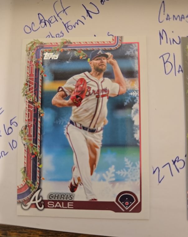 2025 Topps Holiday #H98 Chris Sale — front