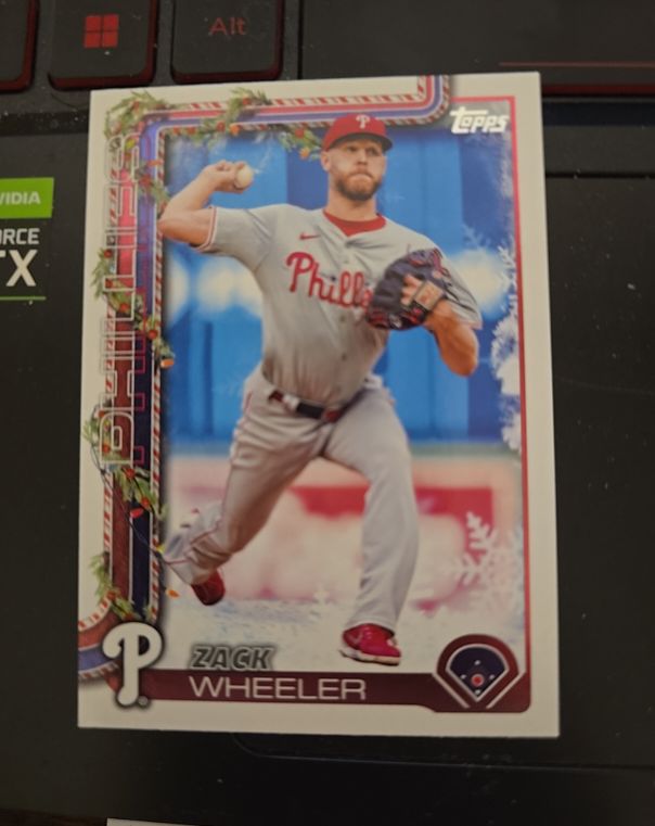 2025 Topps Holiday #H179 Zack Wheeler — front