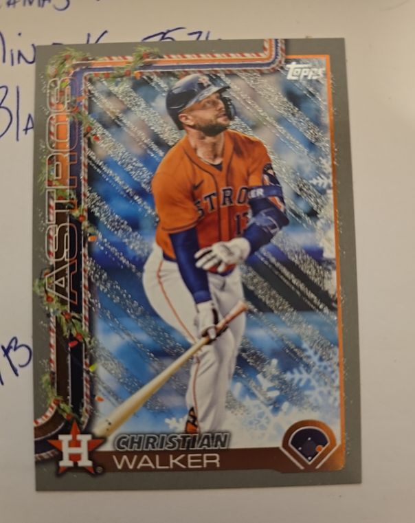 2025 Topps Holiday #H155 Christian Walker — front