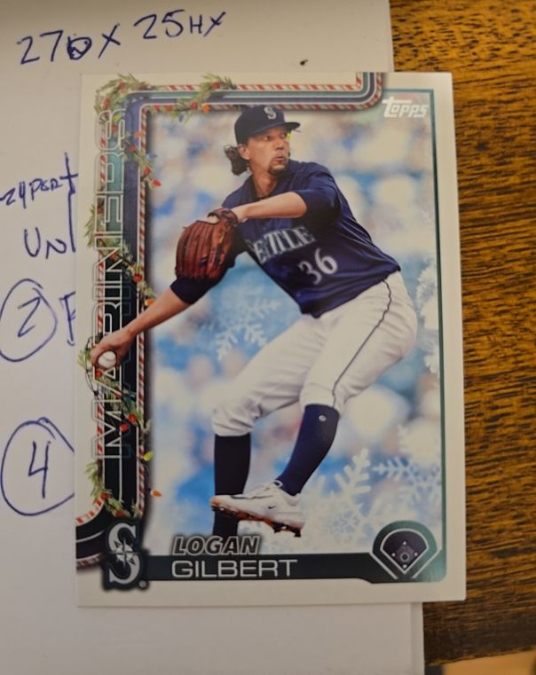 2025 Topps Holiday #H83 Logan Gilbert — front