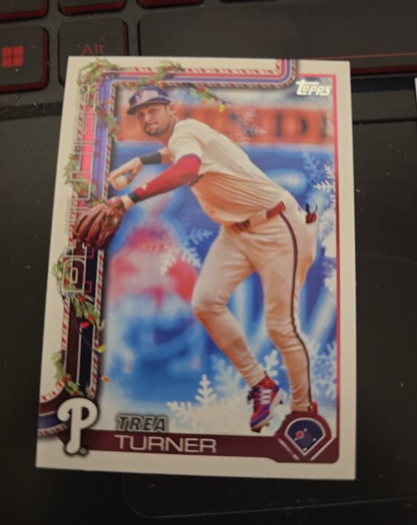 2025 Topps Holiday #H90 Trea Turner — front