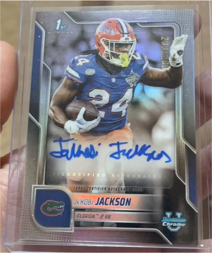 2025 Bowman University Chrome #163 Ja'Kobi Jackson — front