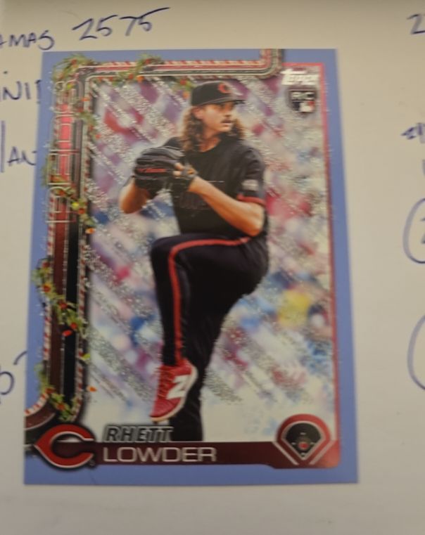 2025 Topps Holiday #H104 Rhett Lowder — front