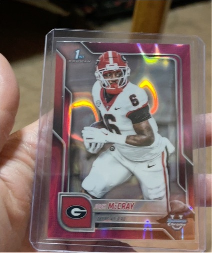 2025 Bowman Chrome University #173 Josh McCray — front