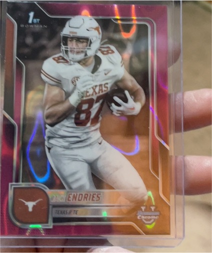 2025 Bowman University Chrome #78 Jack Endries — front
