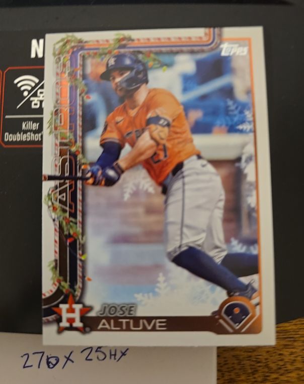 2025 Topps Holiday #H163 Jose Altuve — front