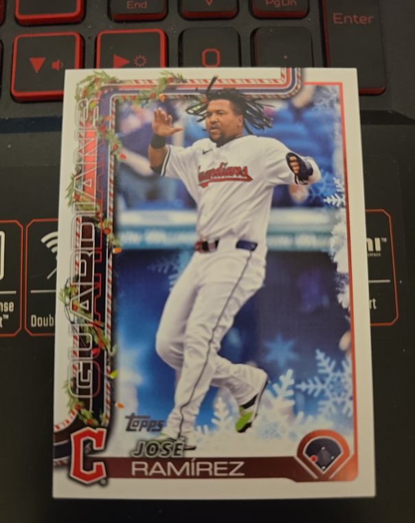 2025 Topps Holiday #H195 Jose Ramirez — front