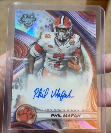 2024 Bowman Best University #BOA-PM Phil Mafah — front