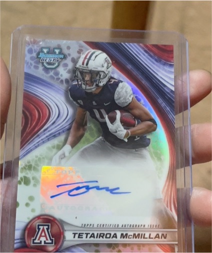 2024 Topps Bowman's Best University Best of 2024 Autograph #BOA-TM Tetairoa McMillan — front