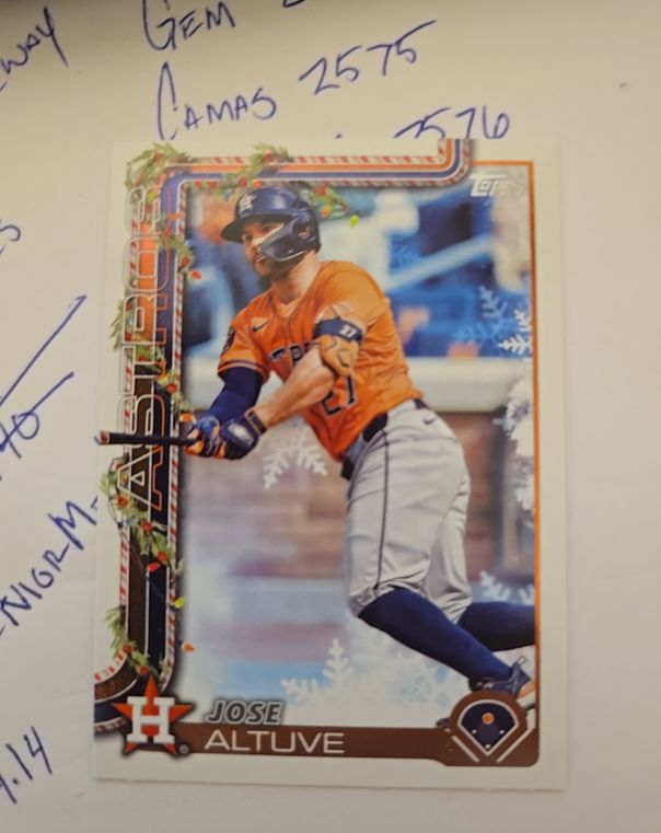 2025 Topps Holiday #H163 Jose Altuve — front