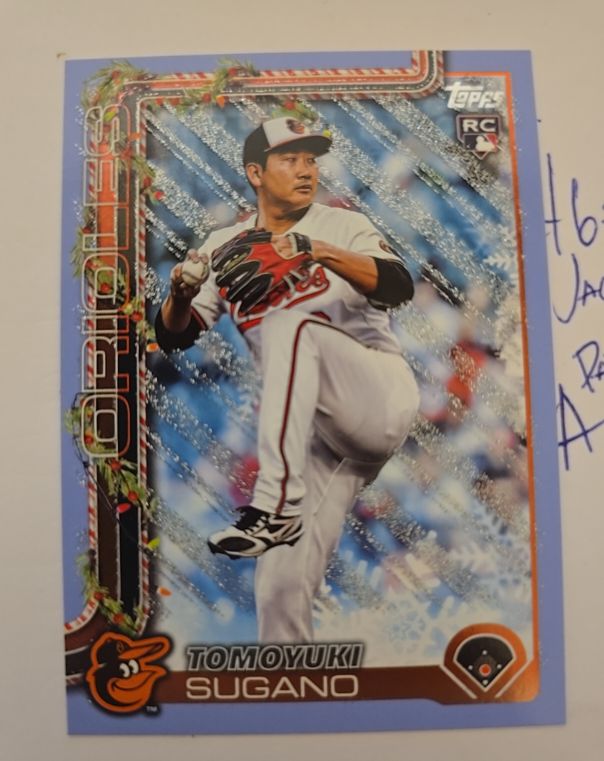 2025 Topps Holiday #H137 Tomoyuki Sugano — front