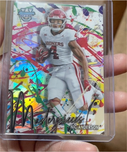 2024 Bowman Best University #BM-20 Nic Anderson Masterpieces Insert — front