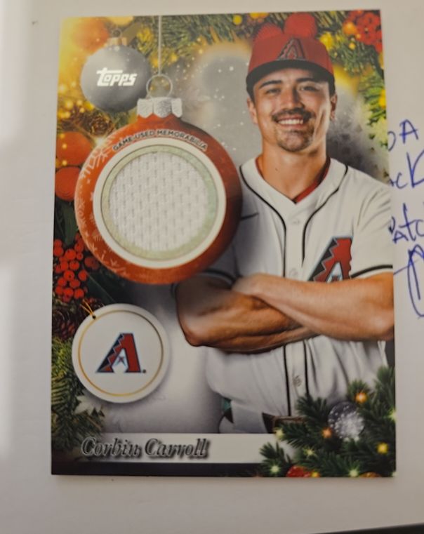 2025 Topps Holiday #PR-CC Corbin Carroll — front