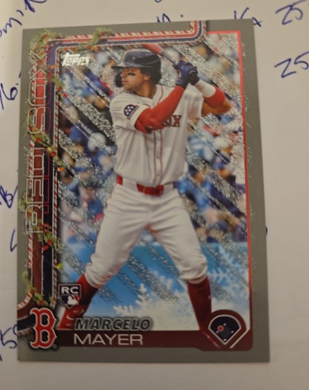 2025 Topps Holiday #H35 Marcelo Mayer RC — front