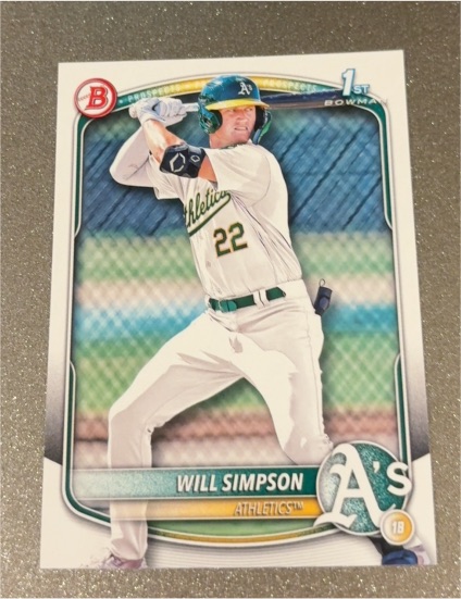 2025 Bowman #BP-35 Will Simpson — front
